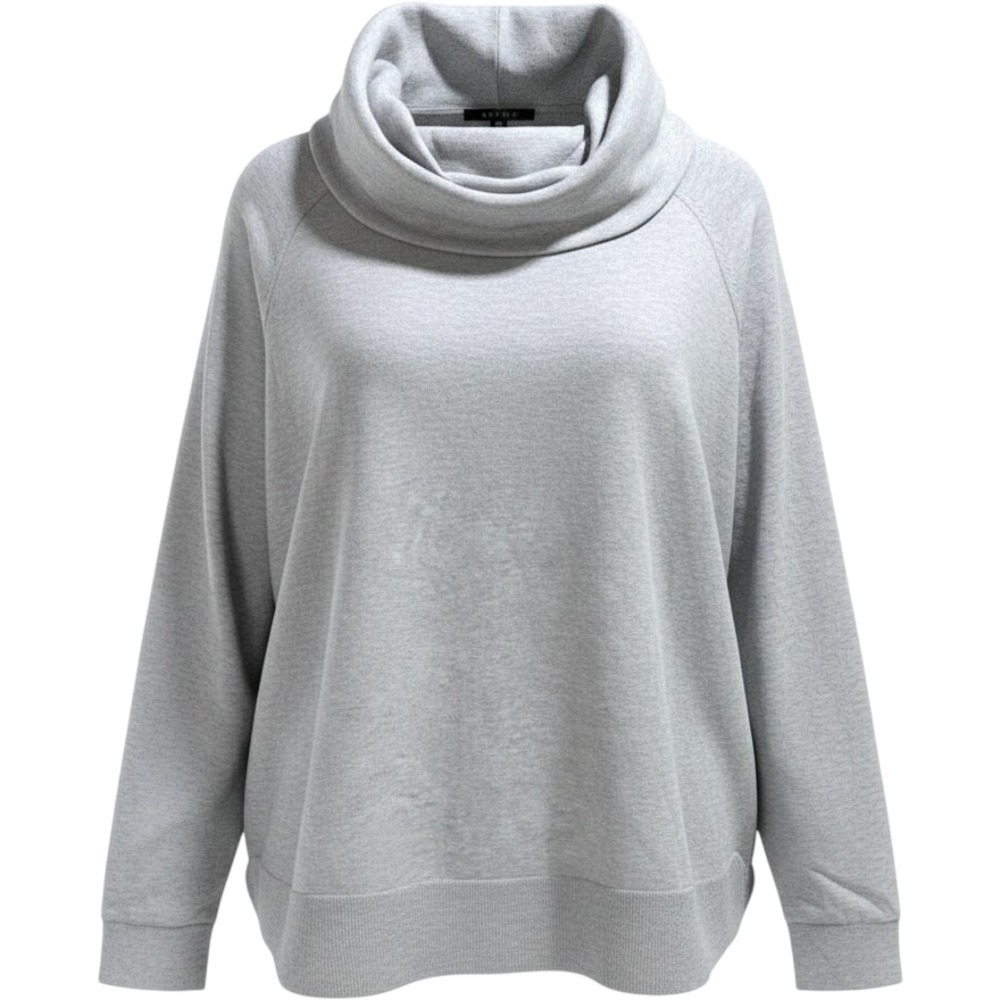 Cyrus Women's‎ Grey Cowl Neck Long Sleeve Sweater Plus Size 3X